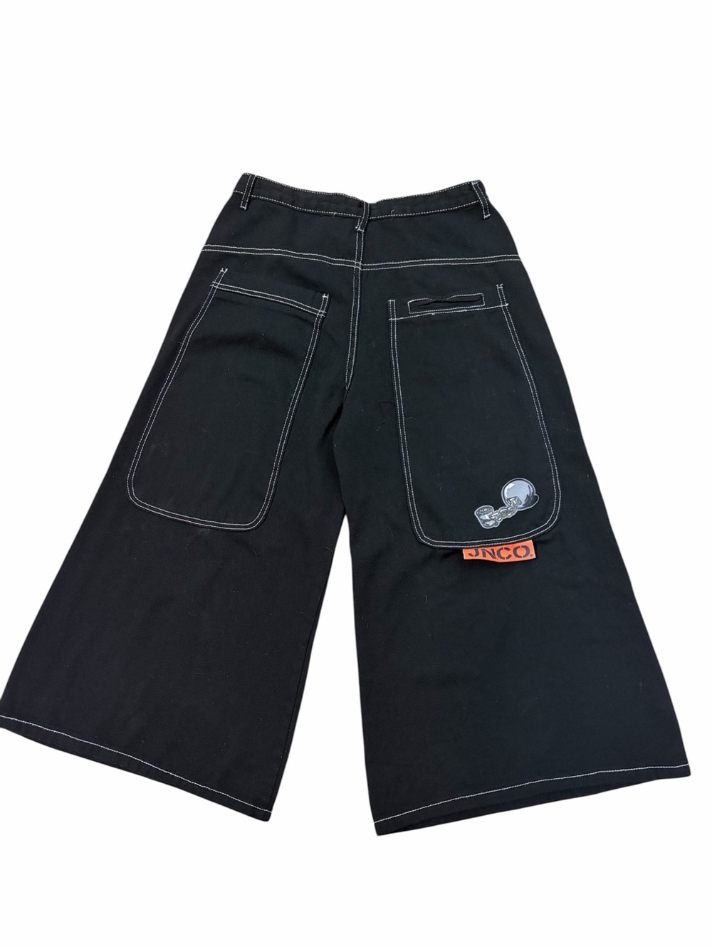 JNCO Convict Baggy Wide Leg Jeans Mens Large (31x23) Black Ball & Chain Hip Hop